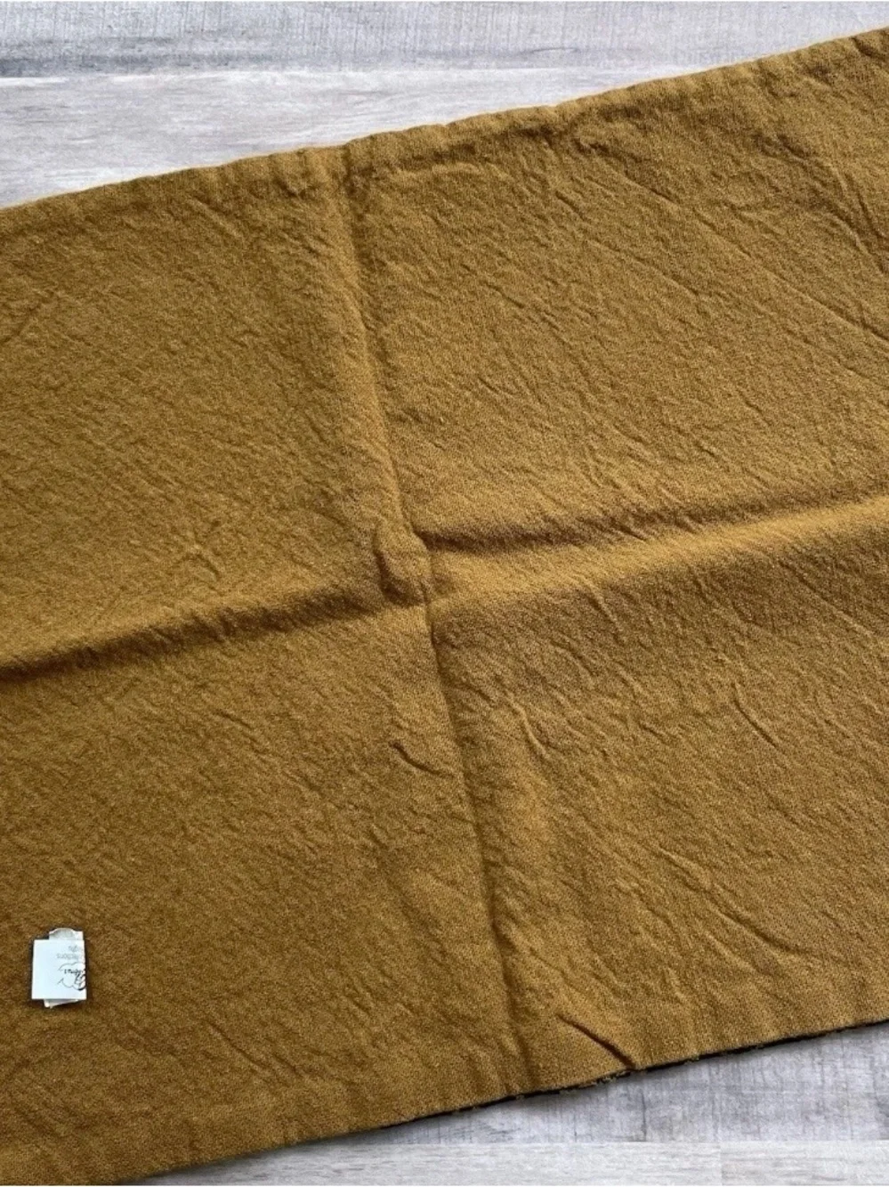2 Raghu kitchen placemats/linens fabric black mustard colonial primitive Fall